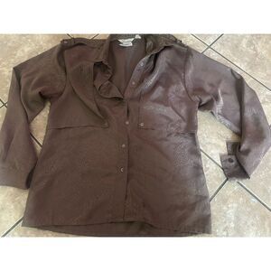 Alexandra Saks 5th 10 Vintage Satin Blouse Top